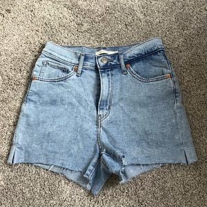Levi’s mile high denim shorts